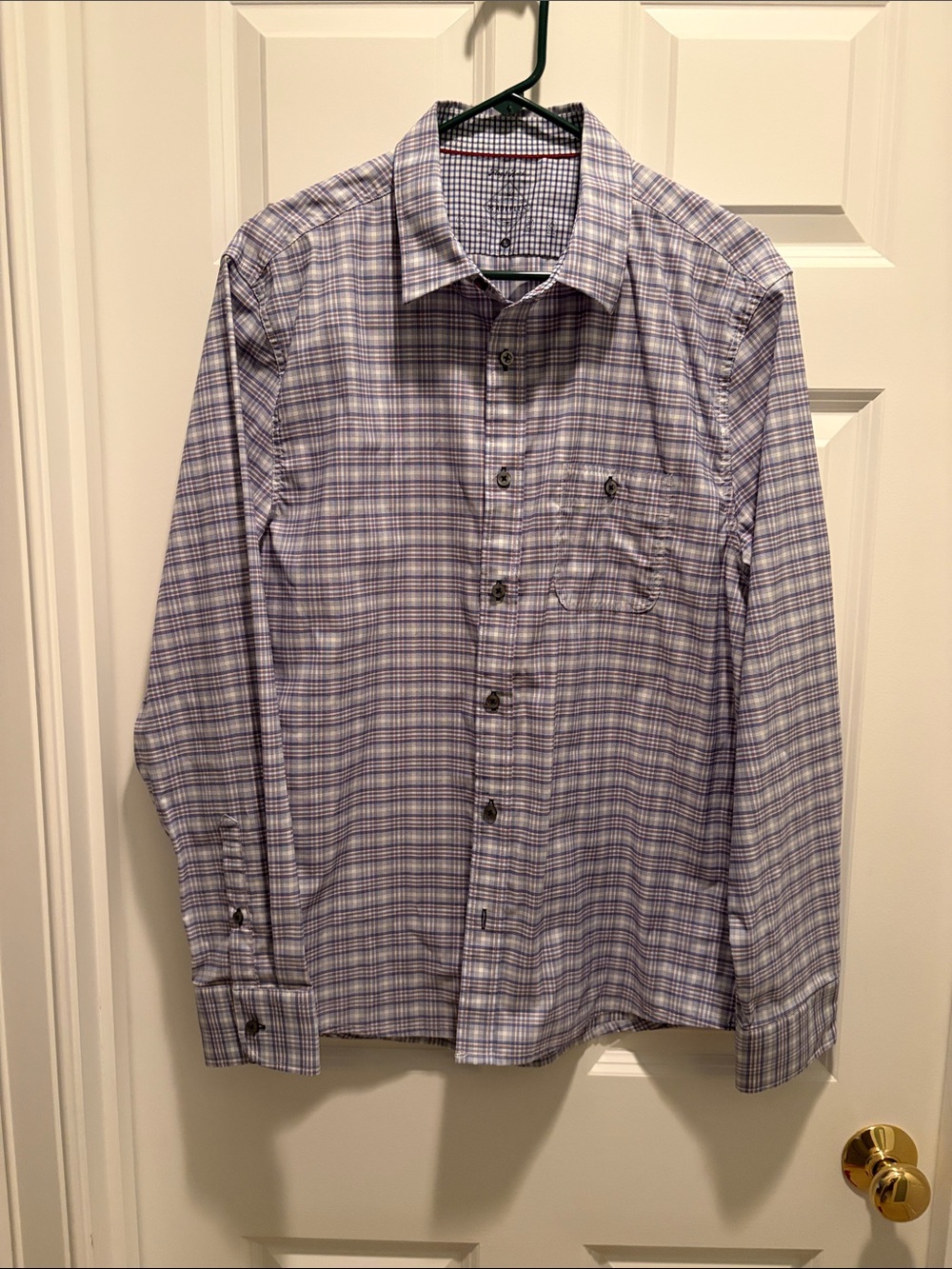 Men's  Plaid Button-Down Shirt